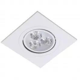 SPOT LED EMBUTIR  18W 3000K(BRANCO QUENTE)BIVOLT QUADRADO