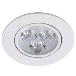 KIT20 SPOT LED EMBUTIR    7W 3000K(BRANCO QUENTE)BIVOLT REDONDO