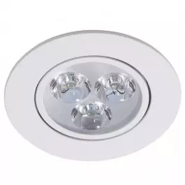 SPOT LED EMBUTIR    7W 3000K(BRANCO QUENTE)BIVOLT REDONDO