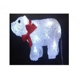 URSINHO EM ACRÍLICO COM 20 LEDS 127V 15 x 10cm