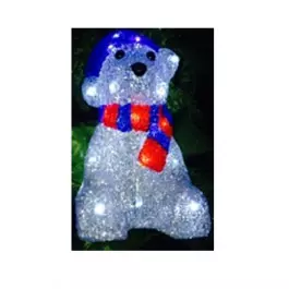 URSO SENTADO COM CHAPÉU SORTIDO 0,30m