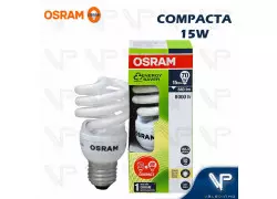 LÂMPADA COMPACTA ESPIRAL MINI OSRAM 15W 220V 2700K(BRANCO QUENTE)E27 DULUXSTAR TWIST