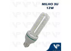 LÂMPADA LED 3U MILHO 12W 6500K(BRANCO FRIO)E27 BIVOLT 