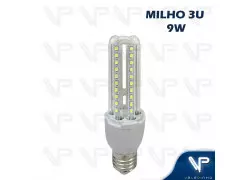 LÂMPADA LED 3U MILHO 9W 6500K(BRANCO FRIO)E27 BIVOLT 