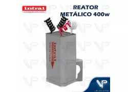 REATOR INTRAL PARA LÂMPADA VAPOR METÁLICO   400W 220V(USO EXTERNO) 01210